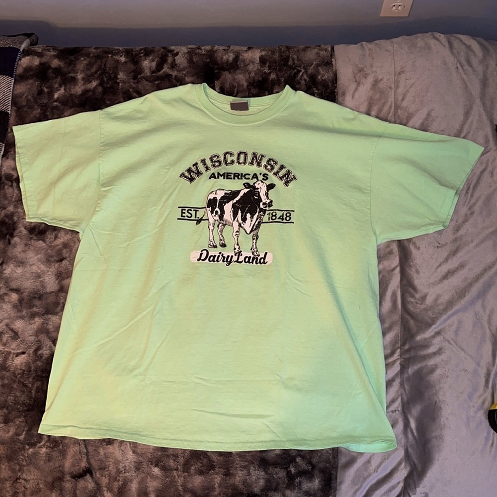 Men's Wisconsin dairy land shirt, Size 2XL
